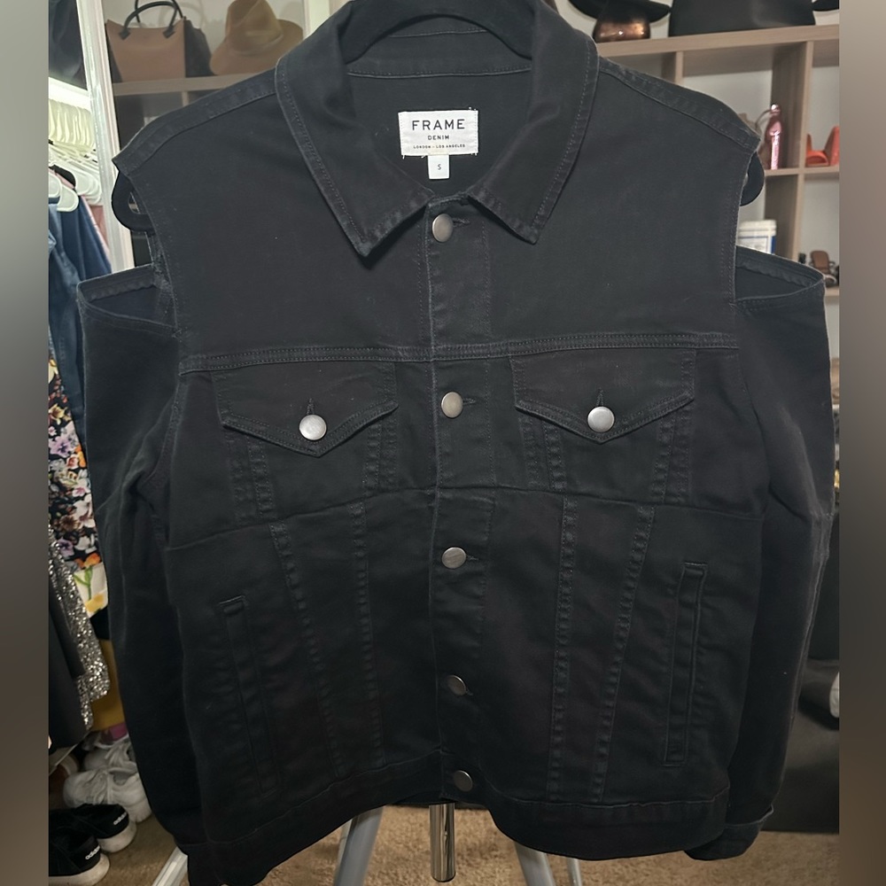 FRAME black denim jacket